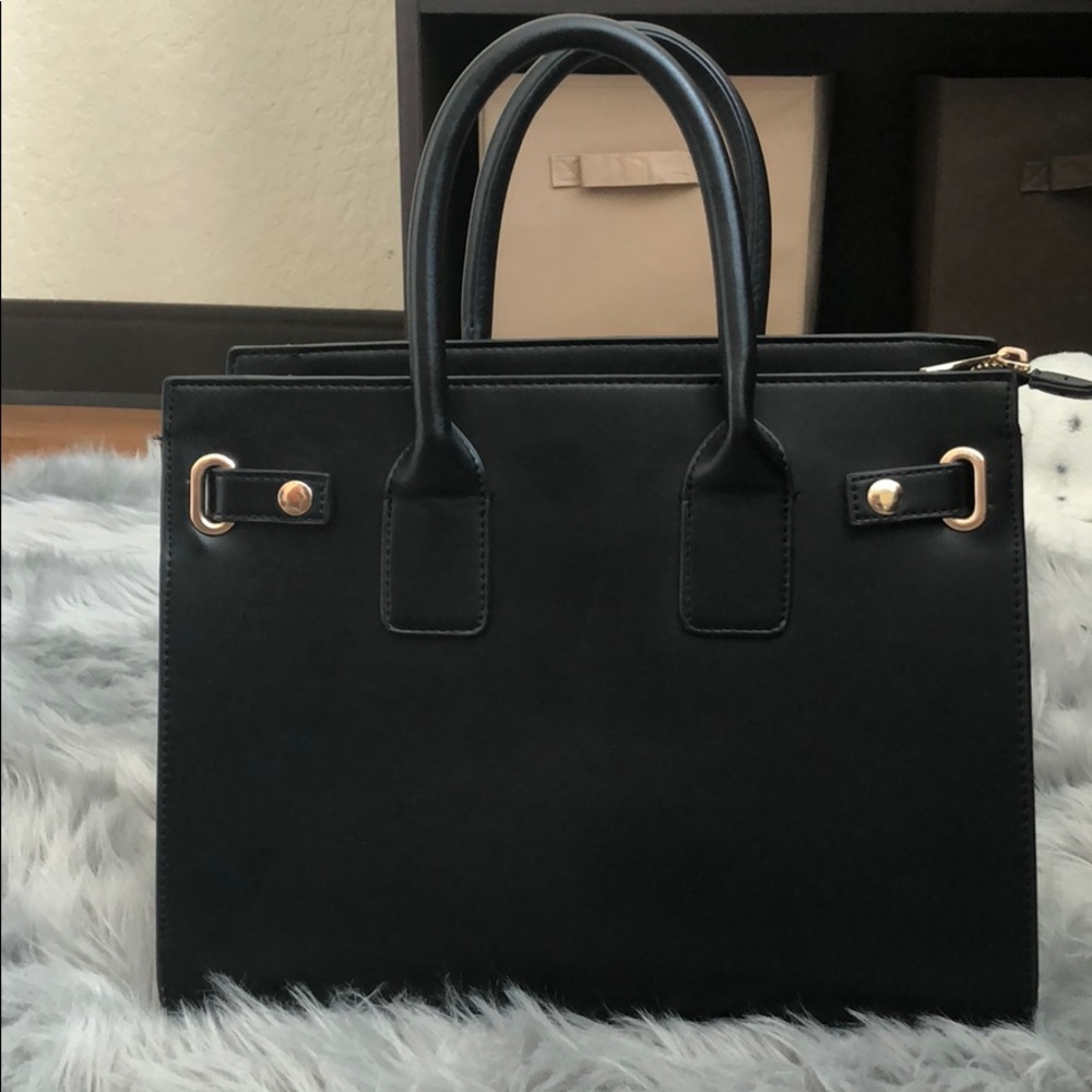 Structured Black Handbag